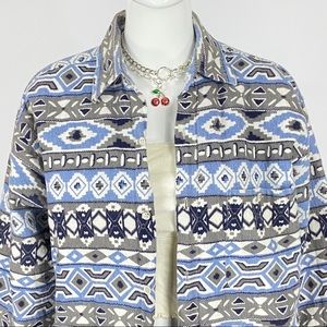 Vtg 90s geometric unisex oversized jacket